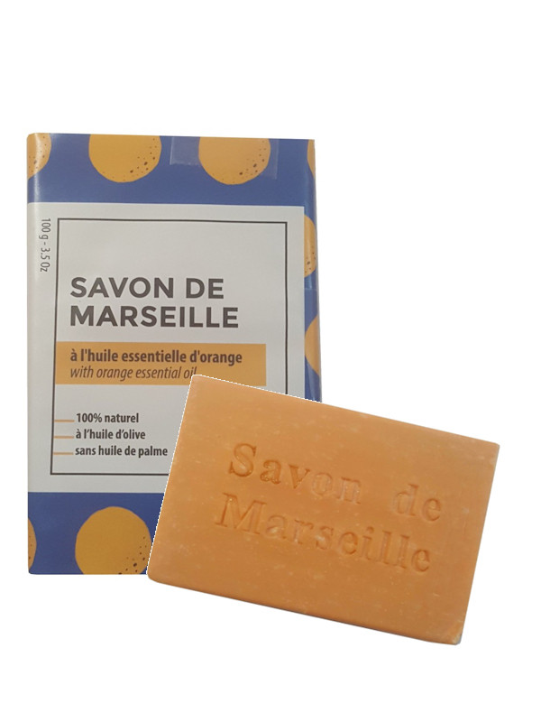 Savon de Marseille à l'huile essentielle d'orange