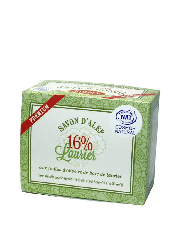 Savon d'Alep Premium 16% laurier