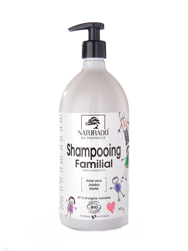 Shampoing Aloe vera, Jojoba, huile de karité, 1 litre
