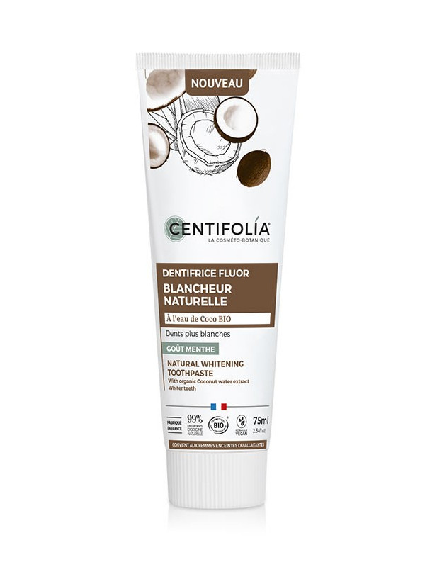 dentifrice fluor blancheur naturelle Centifolia tube 75 ml