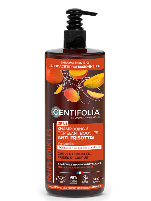 Shampoing démêlant anti-frisottis 500 ml Centifolia