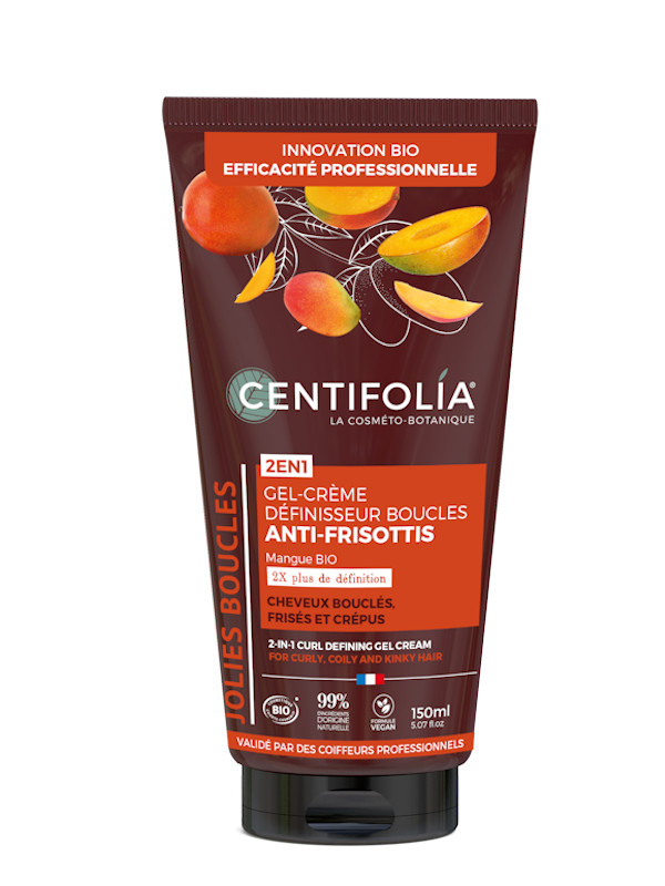 Gel crème activateur de boucles anti-frisottis centifolia 150 ml