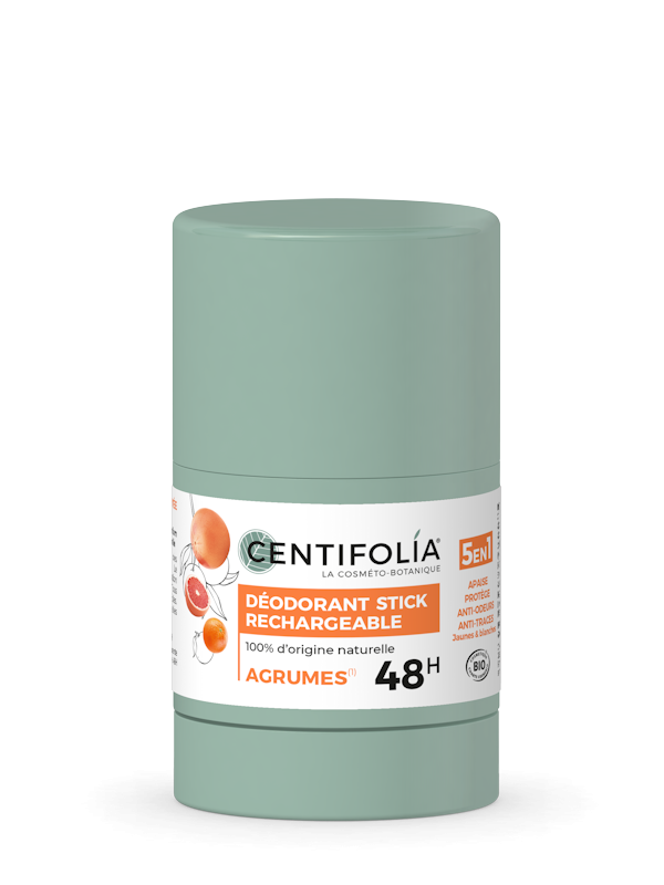 Déodorant stick rechargeable Agrumes 50g Centifolia