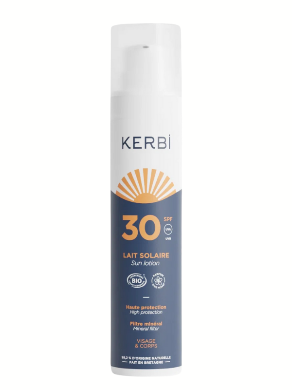 Lait solaire SPF30 flacon airless 100g KERBI