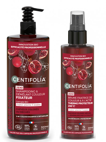 Duo haircare Centifolia pour cheveux cplorés ou méchés